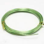 Aluminium wires, Aluminium, Bright green, 5m (approximate), 0.2cm