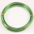 Aluminium wires, Aluminium, Bright green, 5m (approximate), 3mm