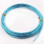 Aluminium wires, Aluminium, blue, 2mm x 5m (approximate)