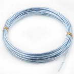 Aluminium wires, Aluminium, blue, 2mm x 5m (approximate)