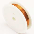 Colour copper wires, Copper, orange, 30m, 0.3mm