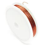 Colour copper wires, Copper, brown, 30m, 0.3mm