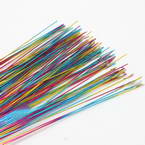 Florist wires, Assorted colours, 20 pieces, Length 80cm, Diameter 0.6mm (approximate), Gauge 22