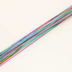 Florist wires, Assorted colours, 10 pieces, Length 80cm, Diameter 0.6mm (approximate), Gauge 22