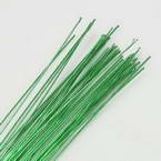 Florist wires, green, 50 pieces, Length 80cm, Diameter 0.6mm (approximate), Gauge 22