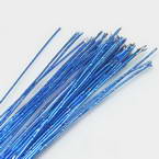 Florist wires, blue, 50 pieces, Length 80cm, Diameter 0.6mm (approximate), Gauge 22