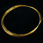 Florist wires, Gold colour, 5 pieces, Length 2m, Diameter 0.6mm (approximate), Gauge 22