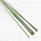 Florist wires, Dark green, 10 pieces, Length 40cm, Diameter 0.28mm (approximate), Gauge 29