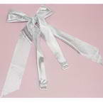 Straps, Thick nylon and High quality metal alloy, white, Silver colour, 57cm x 3.7cm, 2 pieces