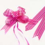 Automatic Ribbon bow, Magenta, 2 Flower bows, 13cm x 10cm x 4cm