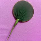 Nylon leaves for nylon flowers, wires and Nylon, green, 5cm x 3cm, 10 pieces