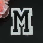 Applique Cloth label, Hand sewn cloth, 5.2cm x 4cm, 1 piece