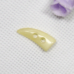 Cattle horn buttons, 2.4cm x 0.8cm x 0.6cm, 1 pieces