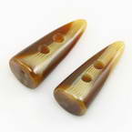 Horn button, Light brown, 13mm x 17mm x 40mm, 1 Button