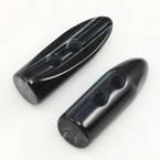 Horn button, black, 15mm x 15mm x 45mm, 1 Button