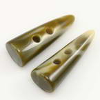 Horn button, Light brown, 15mm x 18mm x 50mm, 1 Button
