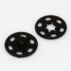 Buttons, Plastic, black, Diameter 21mm, 1 Button