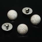Buttons, Resin, Silver colour, 2 buttons, 21mm x 21mm x 5mm