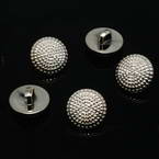 Buttons, Resin, Silver colour, 3 buttons, 15mm x 15mm x 5mm
