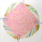 Yuzen Chiyogami floral patterns, Assorted colours, 10cm x 10cm, 30 sheets Yuzen Chiyogami floral patterns, Assorted colours, 10cm x 10cm, 30 sheets