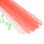 Luminous Lucky star plastic straws, Plastic, red, 36cm x 2.5mm, 30 pieces (approximate)