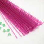 Lucky star plastic straws, Plastic, purple, 36cm x 2.5mm, 60 pieces (approximate)
