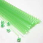 Lucky star plastic straws, Plastic, green, 38cm x 4mm, 60 pieces (approximate)