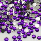 Jewel Embellishments, Resin, Royal purple, Faceted Discs, 5mm x 5mm x 1.5mm, 150 pieces (approximate)