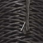 Paper cord with wire, grey, 15m x 2mm