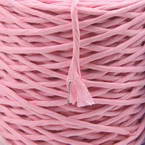 Paper cord with wire, pink, 15m x 2mm