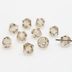 Bead, Crystal, orange, Faceted Bicones, 8mm, 10 Beads