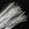 Florist wires, Silver colour, 20 pieces, Length 80cm, Diameter 0.6mm (approximate), Gauge 22