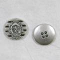 Imitation metal buttons, 1.6cm x 1.6cm x 0.2cm, 1 pieces