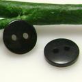 Plastic buttons, black, Diameter 9mm, 5 buttons